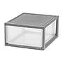 Iris Stackable Storage Drawer, Gray, 2/Pack (500256)~#|#~1B5EB51C-7EF2-4EC9-A312D23040434E5A_sc7