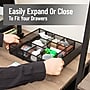 Mind Reader Expandable 10-Compartment Metal Drawer Organizer, Black (DEERX-BLK)~#|#~1B690996-527F-4723-AA90A4AFDB222BFD_sc7