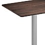 Flash Furniture TopGuard 30" x 24" Rectangular Wood Dining Table with Round Base, Dark Brown/Silver Base (ST2430WBRTR18S)~#|#~1B7C568C-B275-4048-B8CCF237BE68D71B_sc7