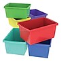 Storex Stackable Storage Bin, 8.25" x 11.875" x 16.75", 22 Qt., Assorted Colors, 6/Pack (STX61515U06C)~#|#~1B8951D7-6295-429A-BB9237EF2FE1B462_sc7