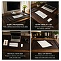 SUM Anti-Slip Faux leather Desk Pad with Side Rail, 34.5" x 24", Brown (OSCDPD001)~#|#~1B8FABAB-2A14-4388-9E0B662FE5C4E410_sc7