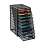 Mind Reader 10-Compartment Metal Mesh File Storage Drawers, Black (10CABMESH-BLK)~#|#~1B903402-30C8-486D-BC697A1420762DC5_sc7