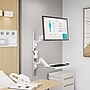 Mount-It! MedHub Wall Mounted, Flexible Workstation With WallTrack for Monitors up to 43", Matte White (MI-16002)~#|#~1B9A1718-3471-4522-A971DD0F6EC95275_sc7