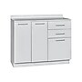 Viva Comfort 36.75"H x 42"W Exam Room Medical Cabinet, 3-Doors, 3-Drawers, Gray (ADIME902-BASE-42-NS-GRY-MK)~#|#~1BA481DA-C407-46E7-B74B370D26B8CEB4_sc7