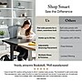 Bush Home Cabot Tall 5 Shelf Bookcase, Heather Gray (WC31766)~#|#~1BB39082-84E8-44DA-B3885F9C84949A20_sc7