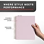 Staples Pro120 Elite™ Flexible Cover Notebook, 8.5" x 11", Narrow Ruled, 90 Sheets, Dusty Pink (ST63368)~#|#~1BBA42E3-4D09-46B5-9621DB4B3DDAAFDD_sc7