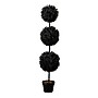 Nearly Natural UV Resistant Artificial Halloween Black Triple Ball Boxwood Topiary, 4' (T5174)~#|#~1BC80B5B-A001-4C80-B7B2CD0434D22CB4_sc7