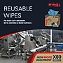 WypAll PowerClean X80 Fabric Cleaning Wipers, 16.8" x 12.5", Blue, 152 Wipers/Box (41041)~#|#~1BD440CD-1D5E-4FDC-98DEAD848EDCC494_sc7