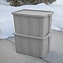 Sterilite 30 Gallon Tuff1 Tote with Snap-on Lid, Plastic, Cement, 4/Carton (16796A04)~#|#~1BD90725-0B0F-468E-AF475618C8260359_sc7