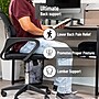 Mind Reader Air-Cloud Memory Foam Lumbar Roll Pillow, Black (LUMBROLL-BLK)~#|#~1BF4D4C3-4103-4598-9BF59F55C6316500_sc7