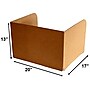 Classroom Products Foldable Cardboard Freestanding Privacy Shield, 13"H x 20"W, Kraft, 30/Box (VB1330 KR)~#|#~1BFF6D4A-1222-4431-935ED0F5CE74AC61_sc7