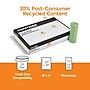 Coastwide Professional™ 33 Gallon Trash Bag with 30% PCR, 33" x 39", Low Density, 0.8 mil, Green, 200 Bags/Box (CW62421)~#|#~1C08EA5A-A46F-4D34-8FEDB86238AA1EB9_sc7