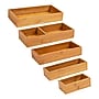 Mind Reader 5-Piece Drawer Organizer Set, Brown (DRORGBM5-BRN)~#|#~1C0B1B18-C7A3-4086-9FF063BB6DA8CCDA_sc7