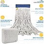 BISON LIFE Kleen Handler Cotton String Wet Mop Head, White, 24/Pack (BPES-CEM-CO-N-16-1-24A)~#|#~1C20EB1C-4B97-4CF6-B8B1F6F709D83417_sc7