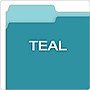 Pendaflex Recycled File Folder, 2/5-Cut Tab, Letter Size, Aqua, 100/Box (42101/3AQU)~#|#~1C23348F-E157-4F06-97EF0A1ECBC6CC5A_sc7
