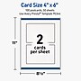 Avery Rectangle Matte Blank Card, White, 100/Box (19479399729)~#|#~1C36759F-5A10-4981-A363513245F5DF8F_sc7