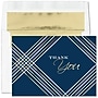 Custom "Geometric Thank You" Thank You Card w/ Gold Lined White Envelope, 50/BX~#|#~1C5CFD0B-AD9B-4A55-97AF1E53E941A9E4_sc7