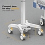 Mount-It! MedHub Height-Adjustable Mobile Medical Cart Workstation with Power Strip and Locking Casters, White & Grey (MI-16036)~#|#~1C88BC02-5819-44C1-9670E3061A34572C_sc7