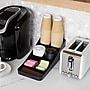 Mind Reader Plastic 7 Compartment Coffee Cup and Condiment Organizer, Black (COMP7-BLK)~#|#~1C9DED50-FDAF-4DD0-AADE034458174604_sc7