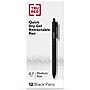 TRU RED Retractable Quick Dry Gel Pens, Medium Point, 0.7mm, Black, Dozen (TR54498-CC)~#|#~1CB58FC9-591B-4364-BC203AB78CDFE6EA_sc7