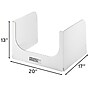 Classroom Products Foldable Cardboard Freestanding Privacy Shield, 13"H x 20"W, White, 40/Box (WS1340 WH)~#|#~1CED0867-A7CD-47F7-9622C7C9FC0A9CA1_sc7