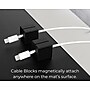 Function101 Desk Mat Pro + 2 Magnetic Cable Block Managers, 31" x 16", Black (F101-DMPB2)~#|#~1CF57695-4378-4C60-A551548983B9D678_sc7