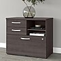 Bush Business Furniture Studio A 26" Office Storage Cabinet with 2 Shelves and Drawers, Storm Gray (SDF130SGSU-Z)~#|#~1D00912F-47A2-4238-914E47522B781119_sc7