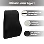 Mind Reader Memory Foam Ergonomic Lower Back Cushion Office Chair Support, Black (VERTBACK-BLK)~#|#~1D0ABEFA-DB3A-469A-99B7D166BEC7F428_sc7