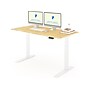 FlexiSpot E7 Pro 60"W Electric Adjustable Standing Desk, Bamboo/White  (E7WPRO6030-LBZB)~#|#~1D21840D-0D58-4A51-913E7F75E6DD1ECC_sc7