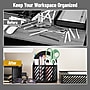 Mind Reader 4-Compartment Rotating Metal Desk Organizer, Black (MOSBASK-BLK)~#|#~1D36C00C-A982-4A42-A61DE49F0873083C_sc7