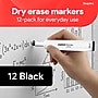 Staples Low Odor Dry Erase Markers, Chisel Tip, Black, 12 Pack – Remarx Bold Whiteboard Markers for Office, Classroom & Meetings~#|#~1D698C4E-10D6-4A05-91E0EEB45DBB0A64_sc7
