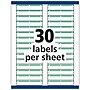 Avery TrueBlock Laser/Inkjet File Folder Labels, 2/3" x 3-7/16", White/Green, 1,500 Labels/Pack (5866)~#|#~1D69FB57-6BF5-4419-9B50959B30E5A3AE_sc7