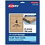 Avery Matte General Use Blank Cards, Kraft Brown, 100/Pack (95324)~#|#~1D97F9B8-49BA-4BDD-88B9175B8A096A27_sc7