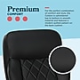 La-Z-Boy Colston Ergonomic Vegan Leather Swivel Executive Chair, Black (60120-BLK)~#|#~1DA14062-CB46-490F-BAE5332C4400BC1E_sc7