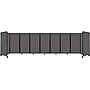 Versare The Room Divider 360 Freestanding Folding Portable Partition, 72"H x 300"W, Charcoal Gray Fabric (1172907)~#|#~1DA63678-8F4B-4038-B622918955647847_sc7