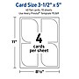 Avery Leaf Integrated Cards, Matte White, 30/Pack (19479398897)~#|#~1DC6DF6D-2D6E-487E-A794E82575E876AE_sc7