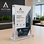 Azar Displays 5" x 7" Block Sign Holder with Gift Card Pocket, Top Loading, Clear Acrylic (104538)~#|#~1DCEE385-982A-4561-B26C189A16321E19_sc7