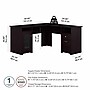 Bush Furniture Cabot 60"W L Shaped Computer Desk with Storage, Espresso Oak (WC31830K)~#|#~1DF26F89-9911-44FA-A23F73EC5B59A59F_sc7