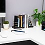 Mind Reader Wood Decorative Basket Book Ends, 5", Black/Gold (BOOKBASK2-BLK)~#|#~1DF59147-E902-406C-B74DC9FFED9006CD_sc7
