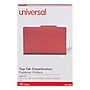 Universal Pressboard Classification Folders, 2/5-Cut Tab, 2" Expansion, Legal Size, Red, 10/Box (UNV10280)~#|#~1DFAFD84-FC4B-4A30-B9C1C9A0129E1E19_sc7