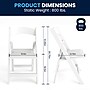 Flash Furniture HERCULES™ Vinyl Armless Folding Chair, White, 20/Pack (20L3L1WHITE)~#|#~1E396F52-ECCA-44AB-B0DA9B8B4F24A475_sc7