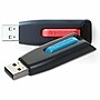 Verbatim Store 'n' Go V3 64GB USB 3.2 Gen 1 Flash Drive, 2/Pack, Red/Blue (VER70899)~#|#~1E4DC51B-A850-455D-9B06E3372EF33061_sc7