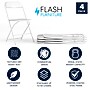 Flash Furniture HERCULES™ Plastic Armless Folding Chair, Premium White, 4/Pack~#|#~1E582CB1-2C39-4F6D-95122345442B1F77_sc7