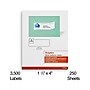 Staples Laser/Inkjet Address Labels, 1 1/3" x 4", White, 14 Labels/Sheet, 250 Sheets/Box, 3500 Labels/Box (ST18065-CC)~#|#~1E76847A-EC15-40B1-934878F4FB066075_sc7