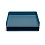 Poppin Stackable Front Loading Letter Tray, Letter Size, Slate Blue, 4/Pack (108519)~#|#~1E86DD8D-F774-4FE7-888BAC01D3B7D73B_sc7