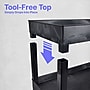 Luxor TUFFY XL 3-Shelf Multi-Purpose Utility Cart, Black (EC111-B)~#|#~1E8AAA71-CC8A-4676-8A4E345E71F80327_sc7