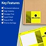 Avery Laser/Inkjet Rectangle Multipurpose Labels, 4" x 3", Neon Yellow, 40/Pack (94252)~#|#~1E8E7E2E-89D9-4F21-9D06E04427775DF5_sc7