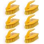 BISON LIFE 6" Polypropylene Iron Handle Scrub Brush, Yellow, 6/Pack (BPES-IRBH-PP-Y-6)~#|#~1E969793-F3C5-411D-A7B1AB1BF41F99CB_sc7