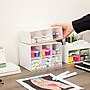 Mind Reader 9-Compartment Plastic Craft Organizer, White (BOX9-WHT)~#|#~1EA45A61-290E-43BA-81A6C8D8BD2F2D62_sc7