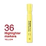Staples Hype Tank Highlighter, Chisel Tip, Yellow, 36/Pack (ST62941)~#|#~1EC2A85D-B82B-4B7C-983BF600D6B85B0B_sc7